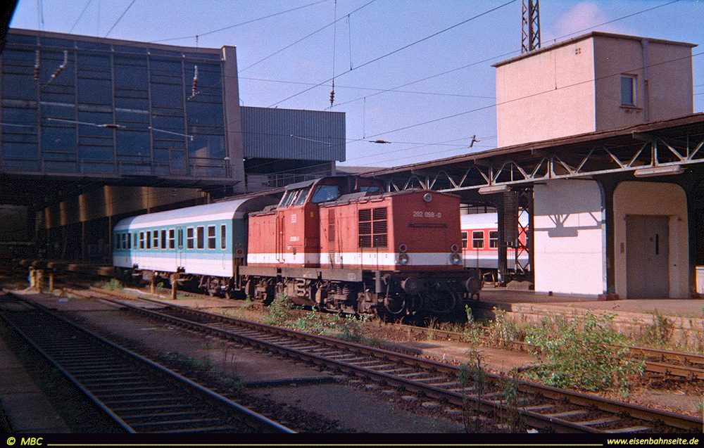 Eisenbahnseite de Chemnitz Hbf II Momentaufnahmen Des alten Hbf