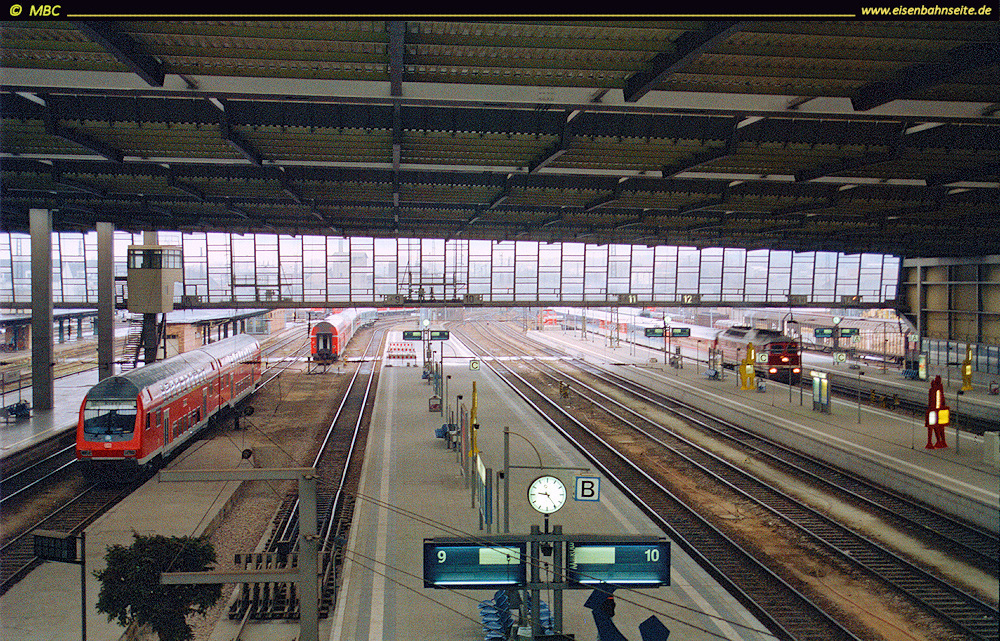 Eisenbahnseite de Chemnitz Hbf II Momentaufnahmen Des alten Hbf